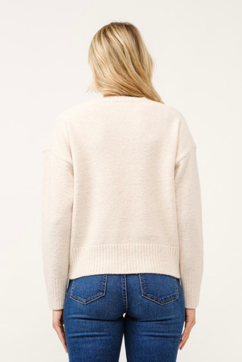 Soft Knit Pullover - Cream