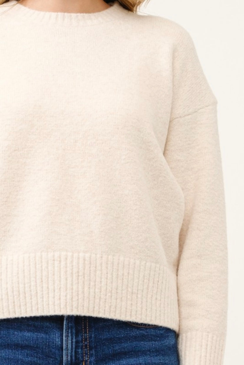 Soft Knit Pullover - Cream