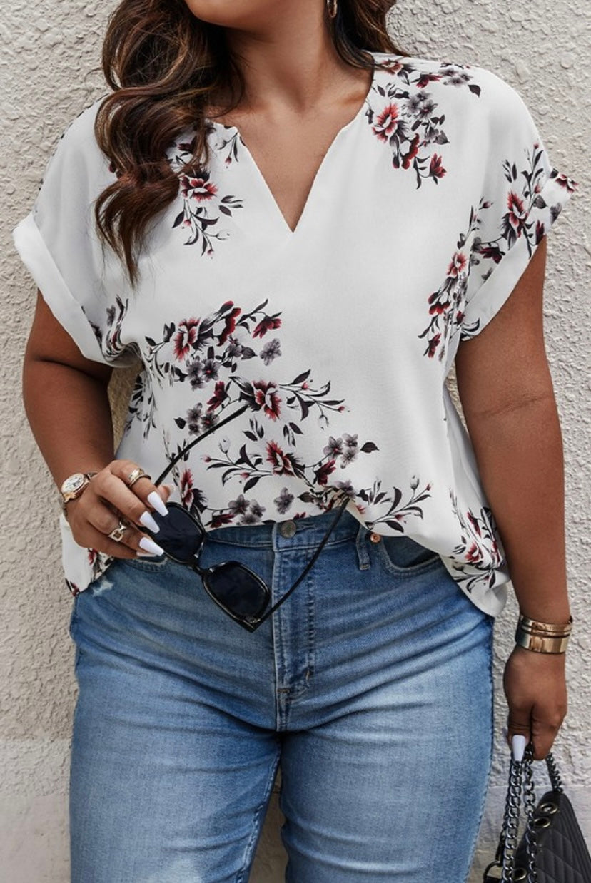 Floral Blouse PLUS