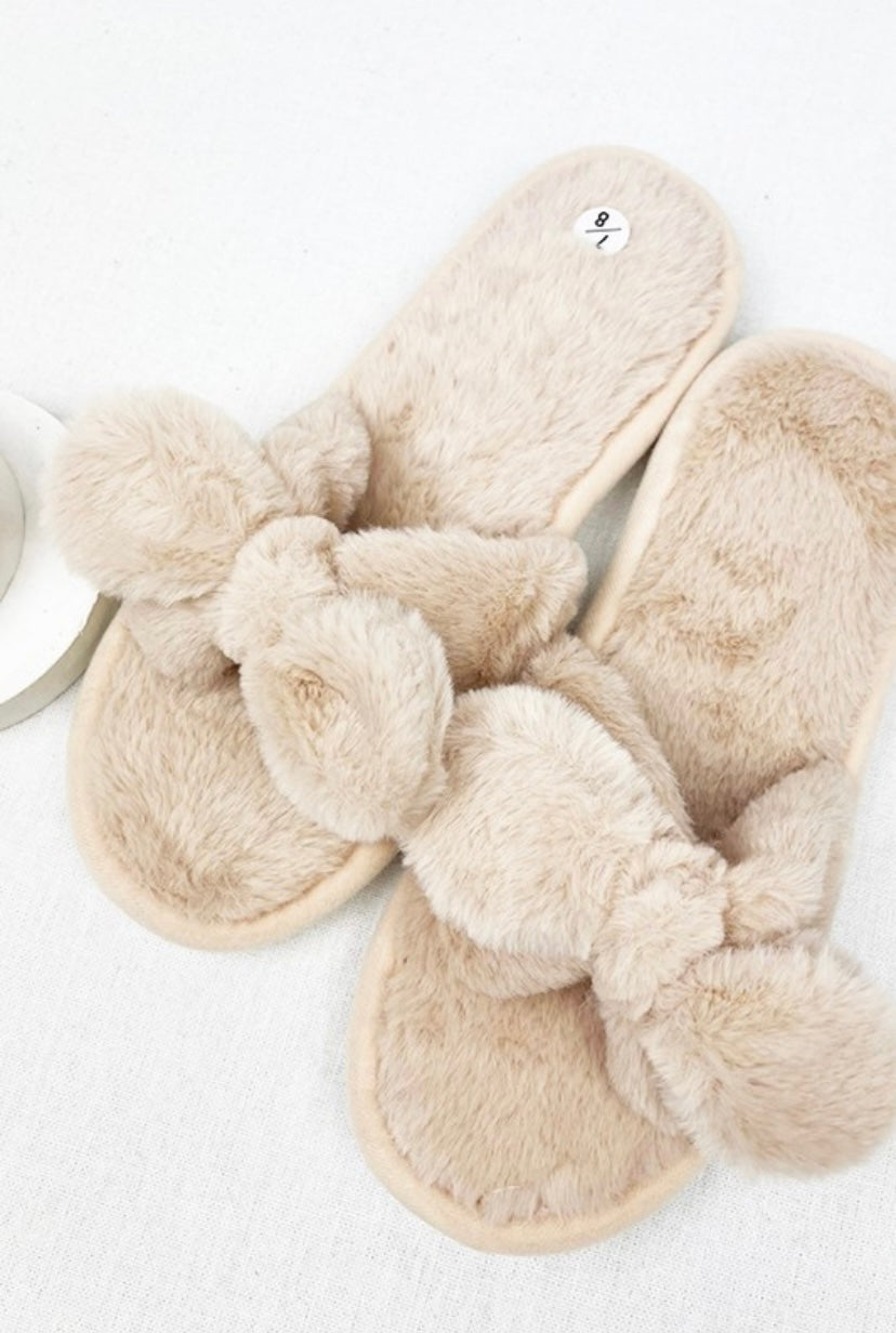 Bow Slippers - various colors
