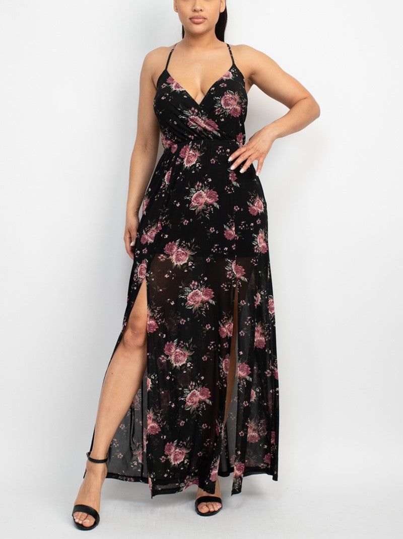 Night Out Floral Maxi Dress