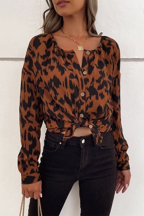 Leopard Blouse