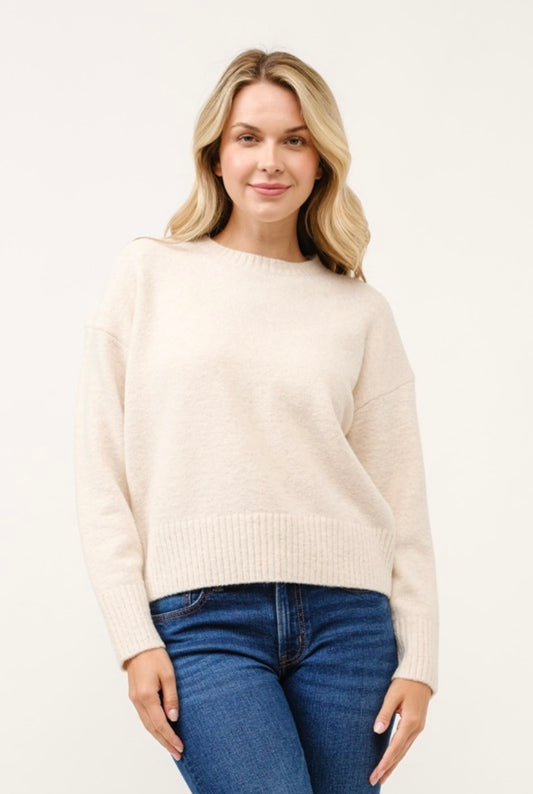 Soft Knit Pullover - Cream