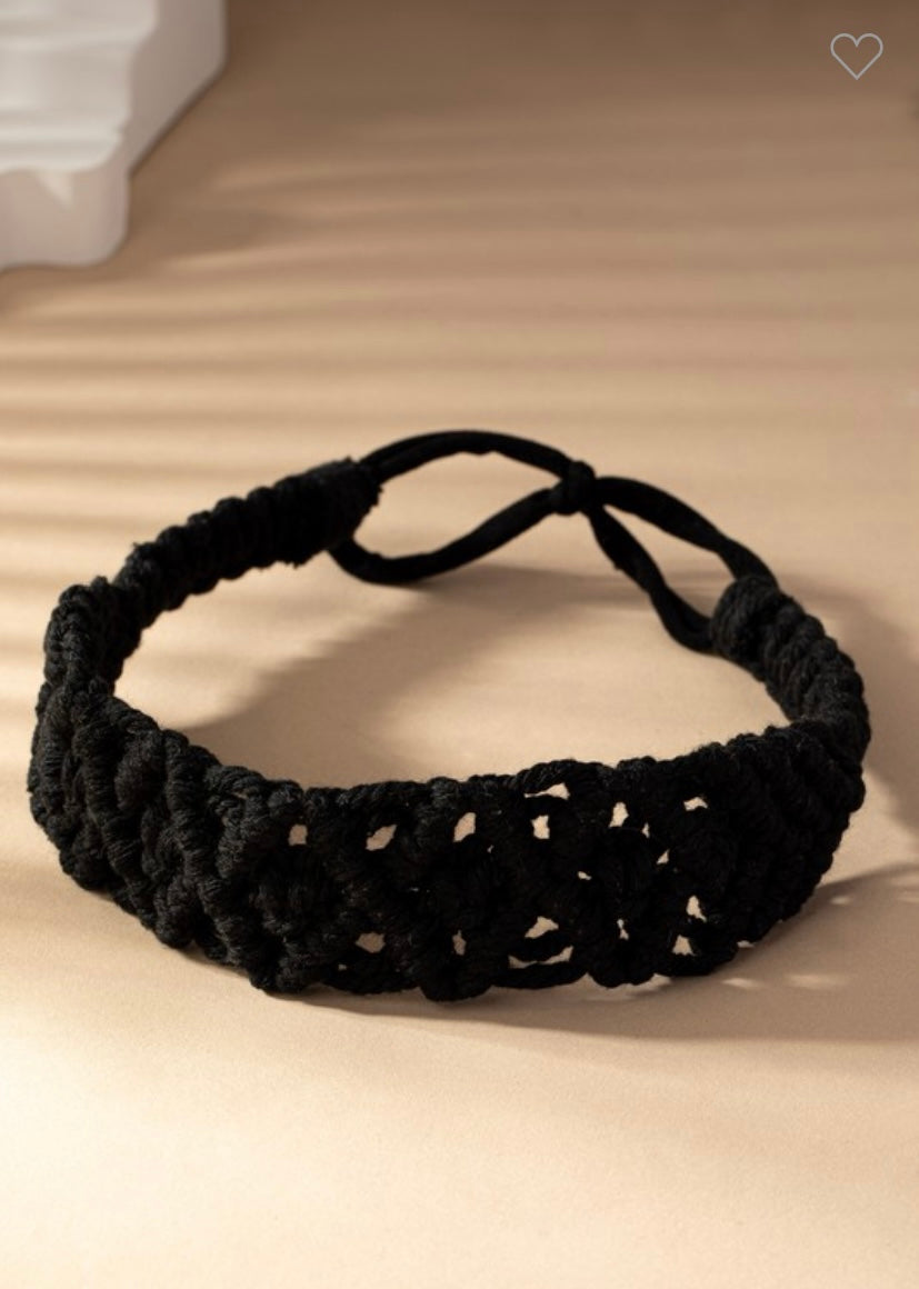 Boho Crochet Headband /Various Colors/