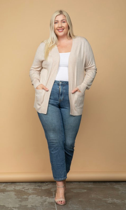 Cielo Cardigan - Tan/PLUS