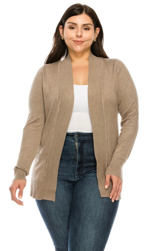 Cielo Cardigan - Brown/PLUS