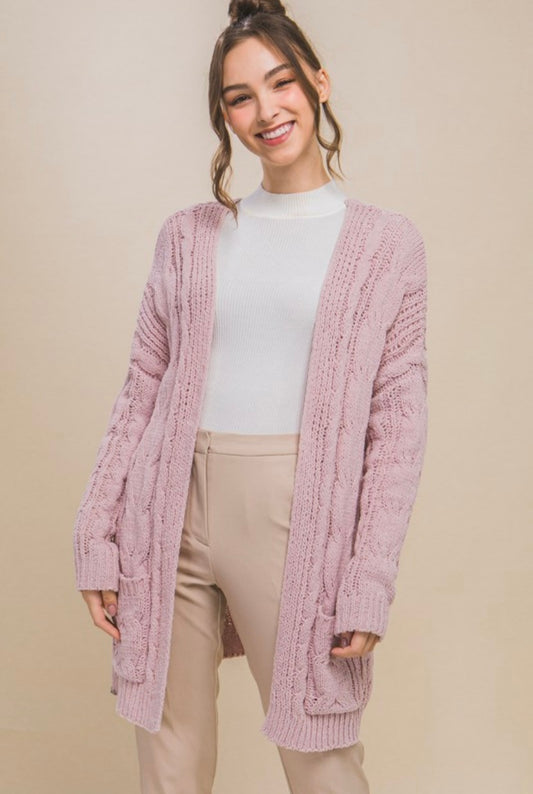 Cozy Cardigan - Pink